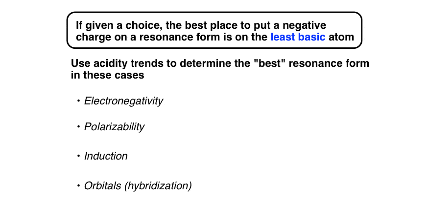 determining-best-resonance-form-all-else-being-equal-put-negative-charge-on-less-basic-atom-use-acidity-trends