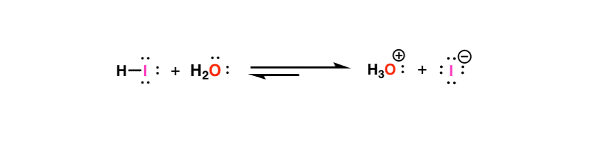 equilibrium-between-plus-h2o-and-h3o-and-i-favors-creation-of-h3o-plus